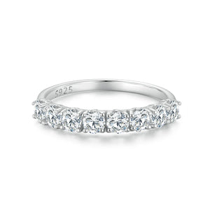 ✨ 925 Sterling Silver Patterned Moissanite Ring – Delicate Sparkle, Everyday Elegance