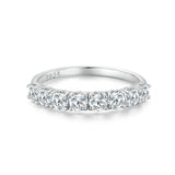Patterned Moissanite Ring