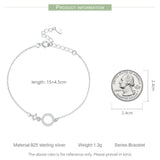 ✨ Simple 925 Sterling Silver Bracelet with Zircon – Minimalist Elegance for Women | Wedding & Anniversary Gift