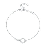 ✨ Simple 925 Sterling Silver Bracelet with Zircon – Minimalist Elegance for Women | Wedding & Anniversary Gift