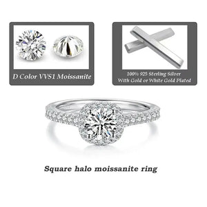 ✨ Solitaire Moissanite Engagement Ring.