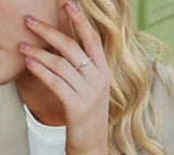 ✨ Solitaire Moissanite Engagement Ring.