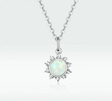 ✨ Sunflower Opal Pendant Necklace.