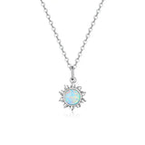 ✨ Sunflower Opal Pendant Necklace.