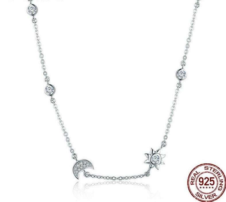 Moon and Star Necklaces