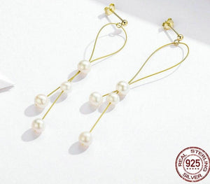 Elegant Pearl Drop Earrings 