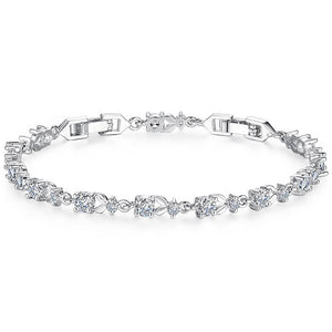 🌹 Rose Gold Chain Link Bracelet – Bold Elegance with a Feminine Sparkle 