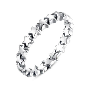 925 Sterling Silver Star Ring for Women – Minimalist Stackable Celestial Jewelry 
