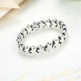 925 Sterling Silver Star Ring for Women – Minimalist Stackable Celestial Jewelry 