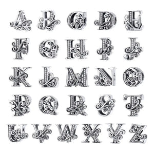 Alphabet Bead Charms 