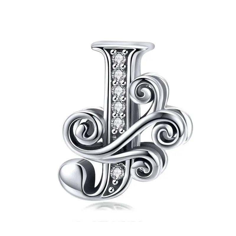Tiny Sterling Silver Alphabet Letter Charm A - Z Tiny Sterling Silver Alphabet Letter Charm A - Z