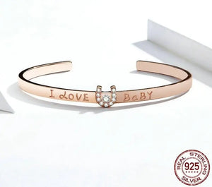 💗 Affectionate Bracelet – 925 Sterling Silver Rose Gold Plated Elegant Chain for Women 