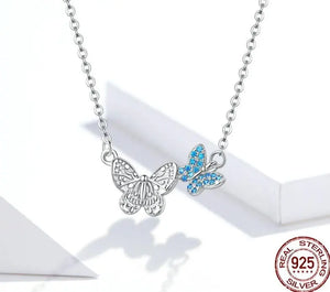 Flying Butterfly Short Necklace 