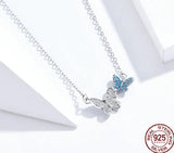 Flying Butterfly Short Necklace 