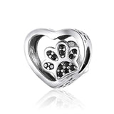 Heart-shape Paw Charm 