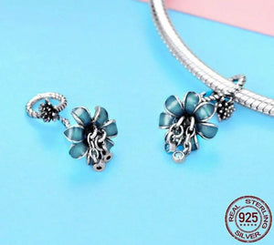 Enamel Flower Charm 