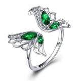 Butterfly Shape Ring – 925 Sterling Silver Hollow Carved Insect Ring 