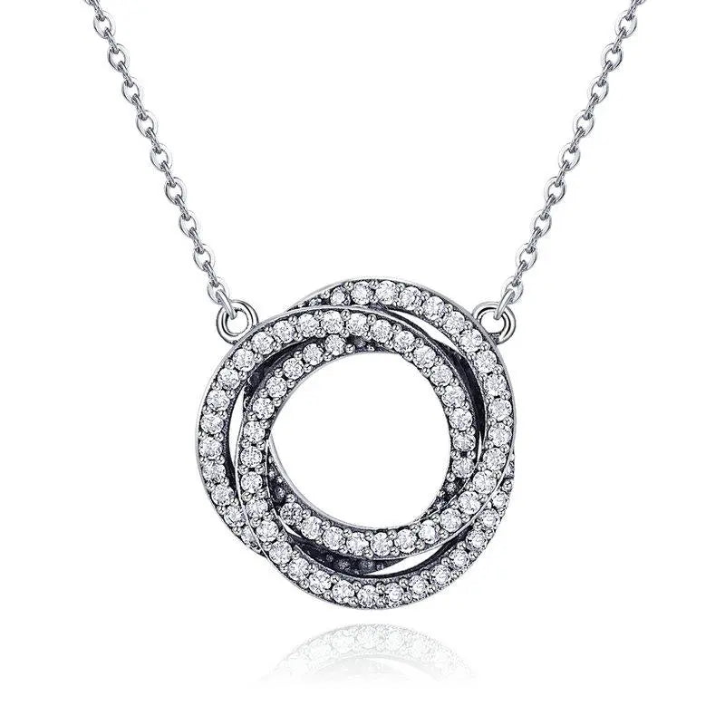 Elegant Round Circle Necklaces 