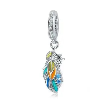 Colorful Feather Charm 