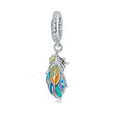 Colorful Feather Charm 