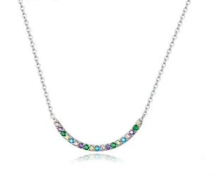 Colorful Smile Chain Necklace 