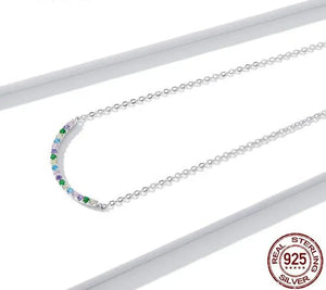 Colorful Smile Chain Necklace 