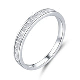Dazzling CZ Stackable Sterling Silver Ring | Elegant Sparkle for Every Occasion 