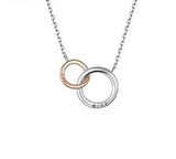 Double Circle Chain Necklace 