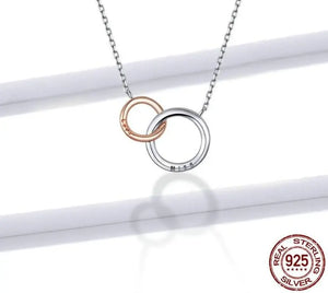 Double Circle Chain Necklace 
