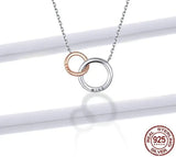 Double Circle Chain Necklace 