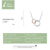 Double Circle Chain Necklace 