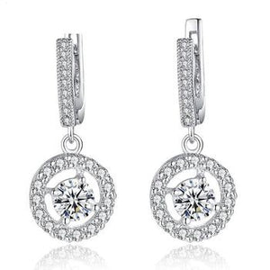 Elegant Drop Earring | Sterling Silver Earring |Cubic Zirconia Earrings