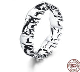 Lucky Elephant Family Sterling Silver Ring | 925 Silver Good Luck Charm | 