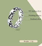 Lucky Elephant Family Sterling Silver Ring | 925 Silver Good Luck Charm | 