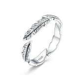 Vintage Sterling Silver Feather Wings Ring – Adjustable Celestial-Inspired Jewelry for Women 