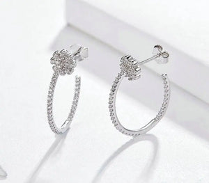 Sun Flower Drop Earrings 