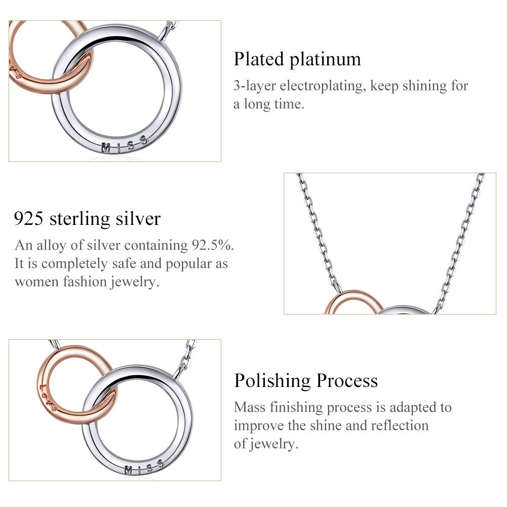 Double Circle Chain Necklace