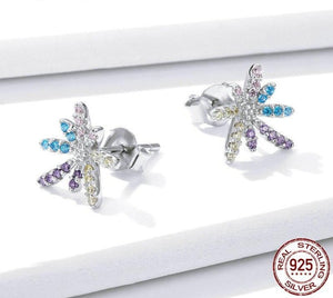 Peony Fireworks Stud Earrings 