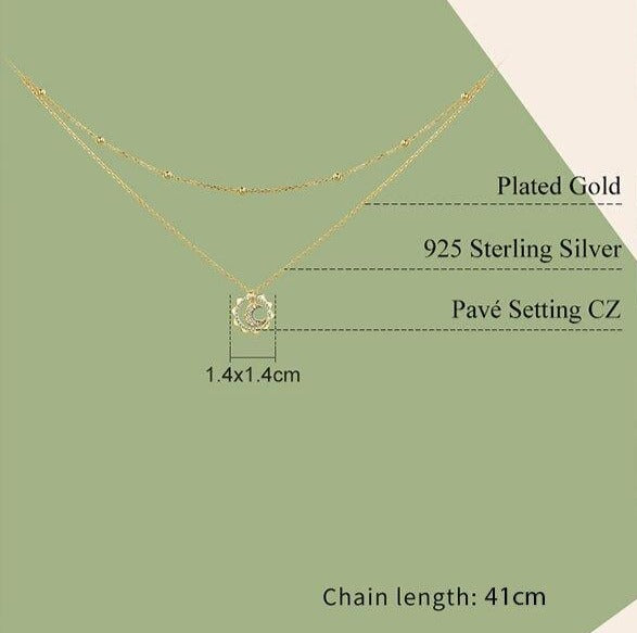 Sun Moon Shape Necklaces | Pendant Necklaces | Necklaces | Chain Necklaces