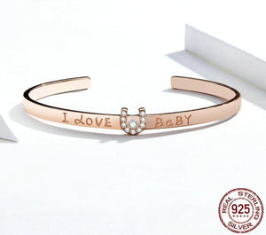 💗 Affectionate Bracelet – 925 Sterling Silver Rose Gold Plated Elegant Chain for Women 