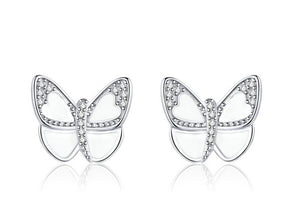 Butterfly Stud Earrings | Earrings for Women | Cubic Zirconia Earrings