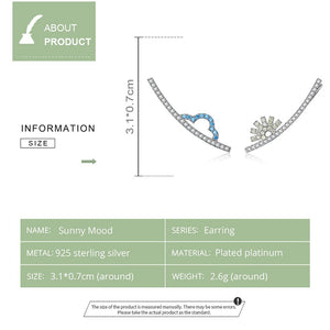 Cloud and Sun Earrings 