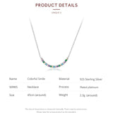 Colorful Smile Chain Necklace | Simple Ladies Necklace