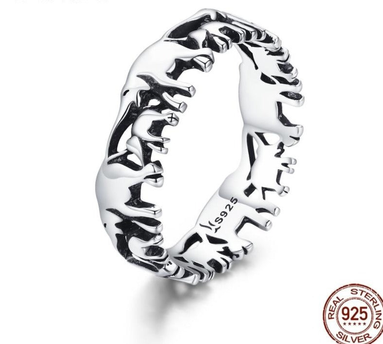 Elephant Family Ring | Ring for Women | Retro Style Round Ring