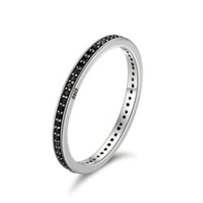 Dazzling CZ Stackable Sterling Silver Ring | Elegant Sparkle for Every Occasion