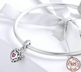 Happiness Heart Pink CZ Charms