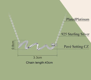 Twisted Line Geometric Necklaces 