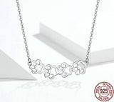 Dog and Cat Paw Silver Choker Necklace