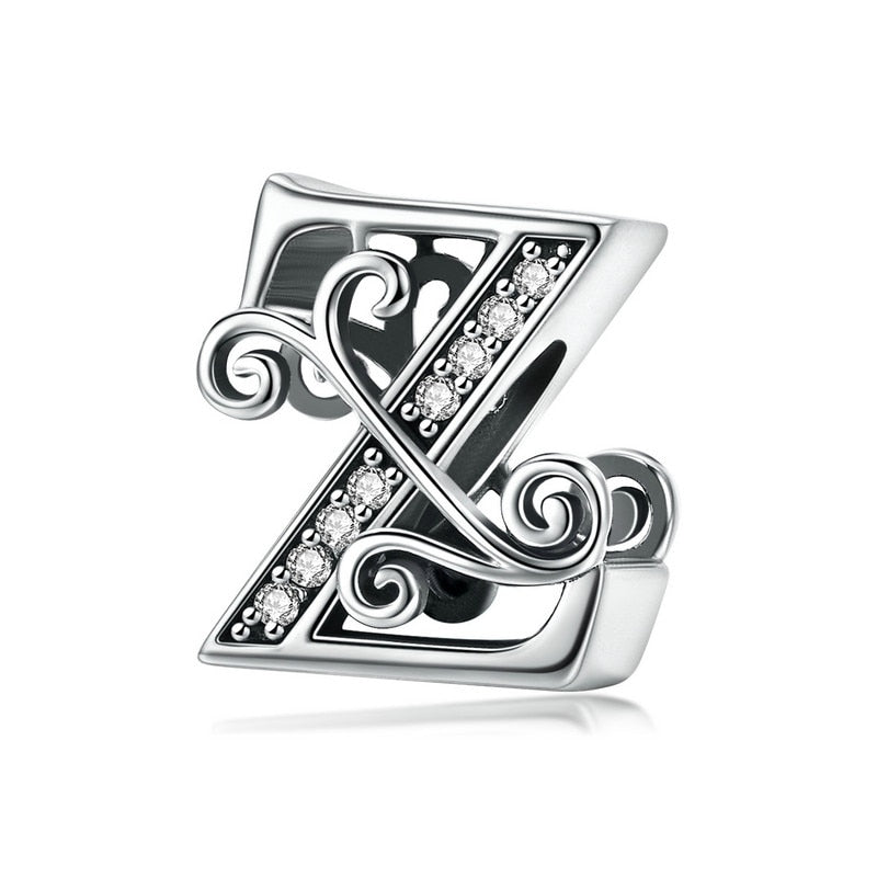 Letter Beads  Sterling Silver Charms, Charm Bracelets & Beads at