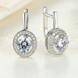 Silver Earrings | Earrings for Women | Classic Earrings | Classic Cubic Zircon Earrings | CZ Stud Earrings | Dangle Earrings|